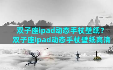 双子座ipad动态手杖壁纸？双子座ipad动态手杖壁纸高清