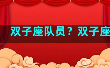 双子座队员？双子座团队