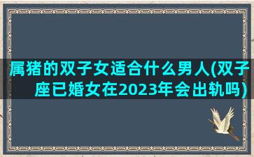 属猪的双子女适合什么男人(双子座已婚女在2023年会出轨吗)